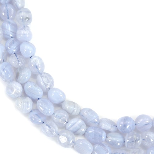 Calcédoine baroque 7-9mm x 39cm