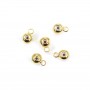 Crimp-end pour cordon gold tone 9x6mm x 2pcs