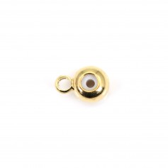 Crimp-end pour cordon gold tone 9x6mm x 2pcs