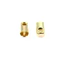 Embout plaqué "flash" or pour fil de 2.5mm x 10pcs