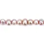 Perle de culture d'eau douce, mauve, ovale, 6-6.5mm x 37cm