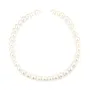 Perle de culture d'eau douce, blanche, ronde, 10-11mm x 40cm