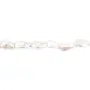 Perle de culture d'eau douce, blanche, keshi, 12-14mm x 38cm