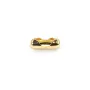 Embouts fermoir pour chaîne à billes 1.5mm plaqué par "flash" or sur laiton x 6pcs
