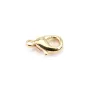 Fermoir mousqueton  sur laiton 7x15mm x 5pcs