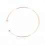 Bracelet jonc pour perle semi-percée plaqué par "flash" or sur laiton 60mm x 1pc