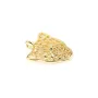 Panther charm by "flash" gold on brass  12x14.5mm x 4pcs