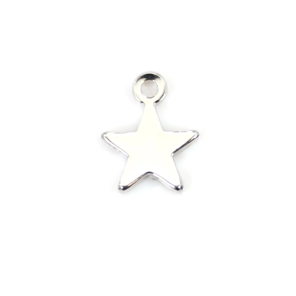 Breloque étoile par "flash" or sur laiton 7x10mm x 10pcs