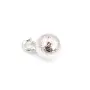 Breloque ronde brillant 4mm, plaqué par 