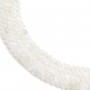 Pierre de lune ronde plate facette 4mm x 40cm