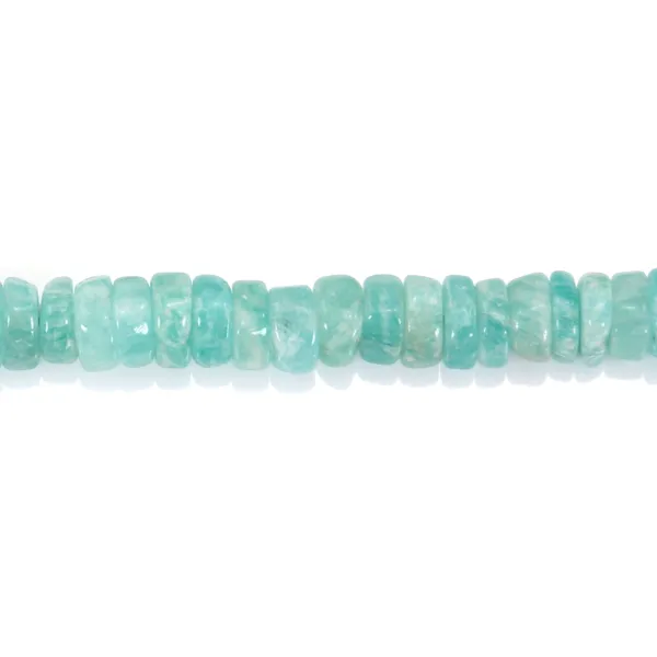 Amazonite rondelle Heishi 4-6mm x 41cm