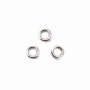 Silver 925 rhodium Open Round Rings 5mm x 10 pcs 