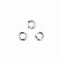 Anneaux ouverts 5x0,6 mm argent 925 rhodie   x 10pcs