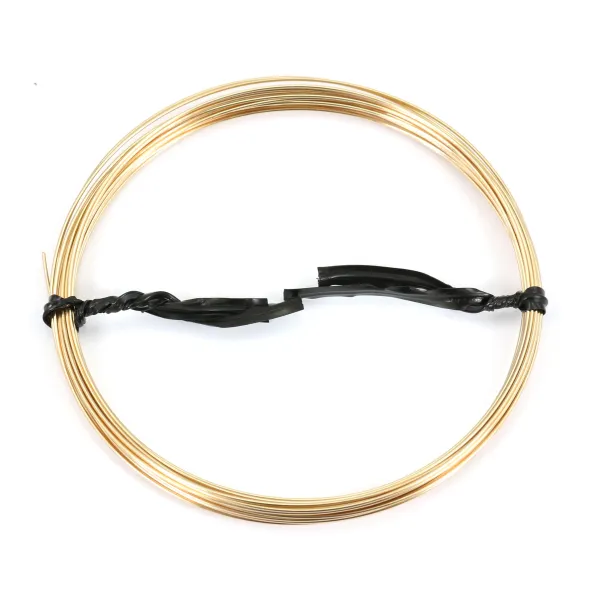 Alambre semiduro relleno de oro 0,64 mm x 5,7 m