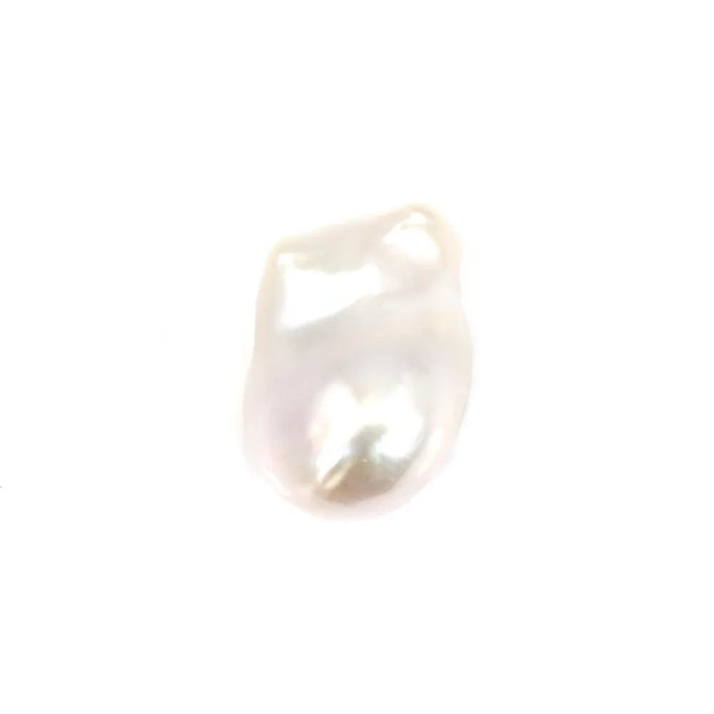 Skysk 7.5" White Baroque Freshwater Cultured Pearl Bracelet - Silver Plated Toggle Clasp