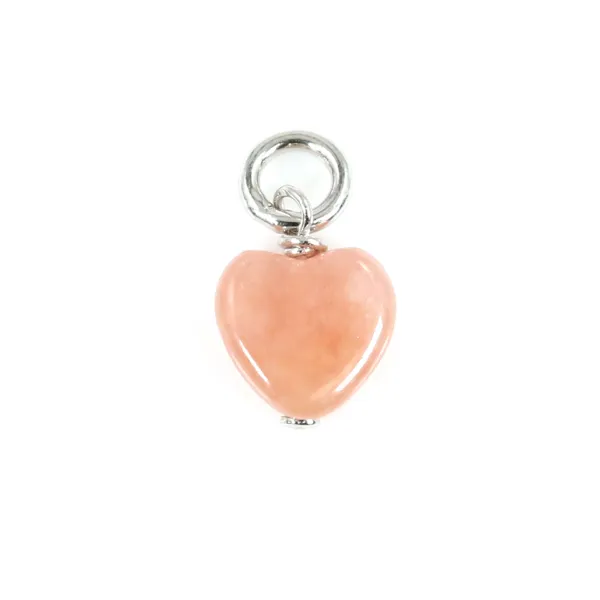 Breloque Saphir ovale facetté 4x6mm - Argent Rhodié  x 1pc