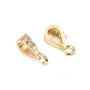  Pendant by "flash" Gold on brass 2.6x9.5mm x 2pcs