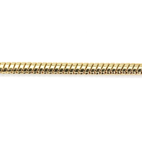 Chaîne serpentine flash or sur laiton 3mm x 1M