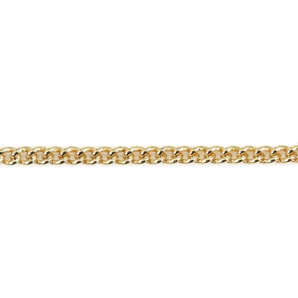 Chaîne serpentine flash or sur laiton 1.5mm x 1M