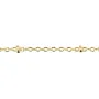 Chaîne maille fantaisie boule flash or 1.5x2mm x 1M