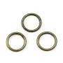 Anneaux rond soudés, métal couleur bronze, 1x8mm environ 50pcs