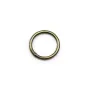 Anneaux rond soudés, métal couleur bronze, 1x8mm environ 50pcs
