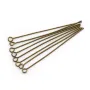 Pin in metal, with an open ring head, 0.6 * 30mm x 200pcs