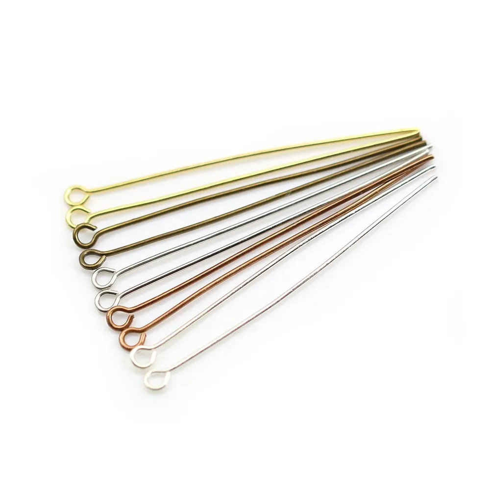 Clou en métal, avec une tête en anneau ouvert, 0.6 * 30mm x 200pcs