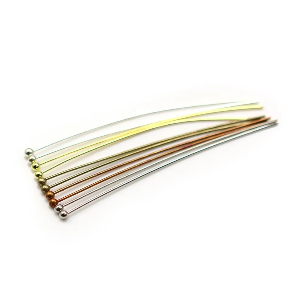 Clou en métal, à tête en forme de boule ronde, 0.6 * 50mm x 200pcs