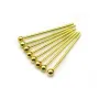 Ball Head pin silver tone x 24mm x 50pcs
