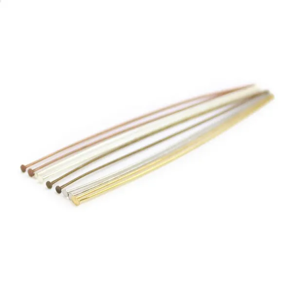 Head pin bronze tone x 38mm x 20pcs