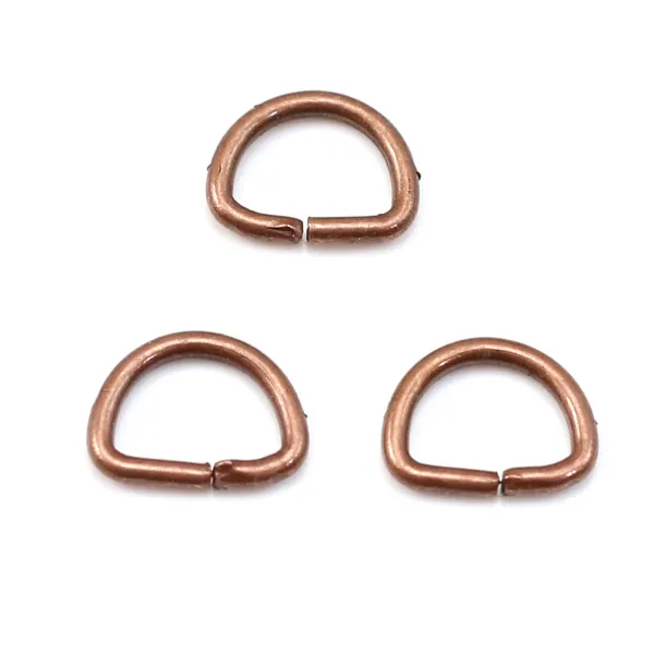 Anneau demi rond cuivre 6x8.5mm x 8g