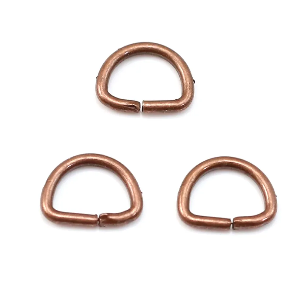 Anneau demi rond cuivre 6x8.5mm x 8g