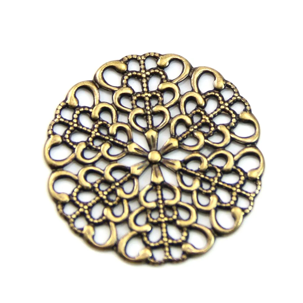 Estampe ronde bronze 25mm  x 1pc