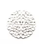 Estampe ronde argenté vieilli 25mm  x 1pc
