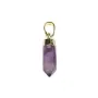 Pendentif Améthyste pointe - doré - 6x16mm x 1pc