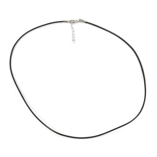 Tour de cou  rigide noir 1.5mm x 1pc