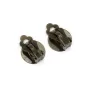 Clip support à coller, de couleur laiton, pour cabochon de 15mm x 8pcs