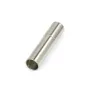 Fermoir pression acier, forme de tube, pour cordon de 5mm, 25x6mm x 2pcs