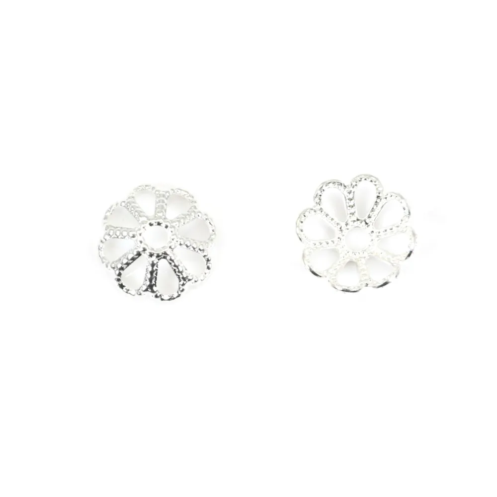 Coupelle en fleur cuivre 8mm x 20pcs
