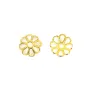 Coupelle en fleur dorée 8mm x 20pcs