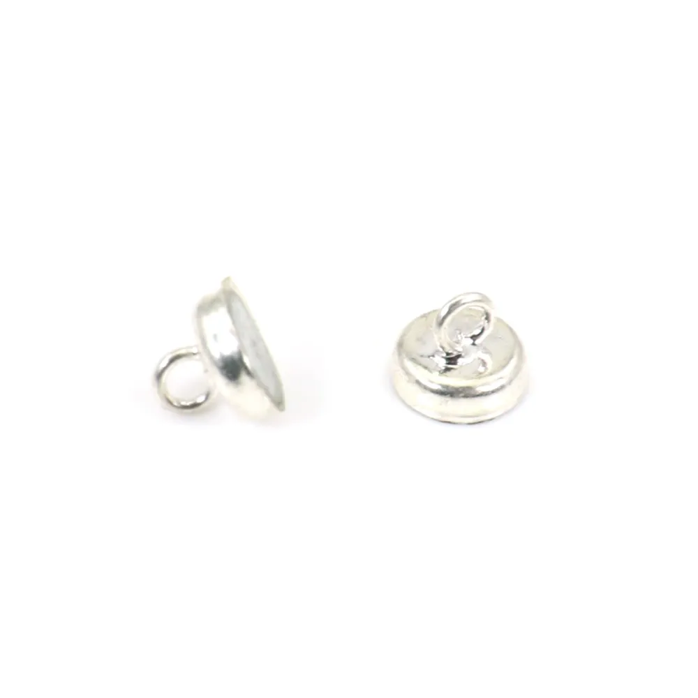 Fermoir aimanté 3.8x5.8mm argenté x 10pcs