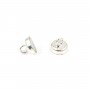 Fermoir aimanté 3.8x5.8mm argenté x 10pcs