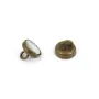 Fermoir à ressort ,dorée , 9mm x  4pcs