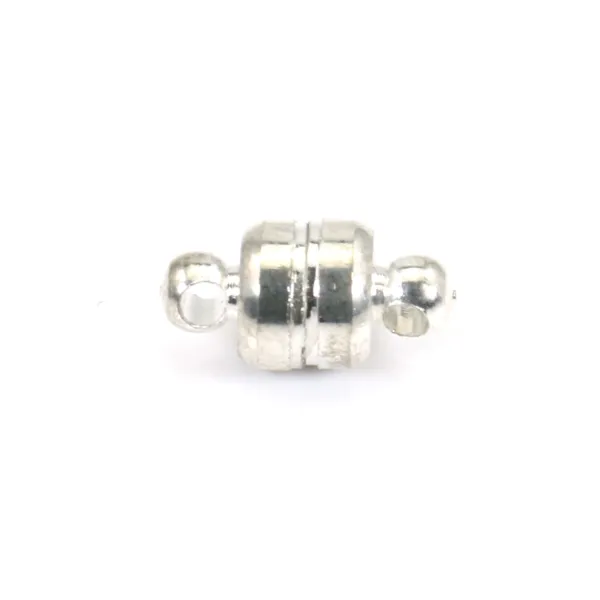 Old silver plated magnetic clasp 6mm x10pcs
