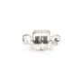 Fermoir aimanté 6mm argenté vielli x 10pcs