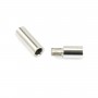 Silver tone clasp 6mm x 10pcs