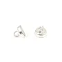 Fermoir aimanté 3.8x5.8mm argenté vielli x 10pcs