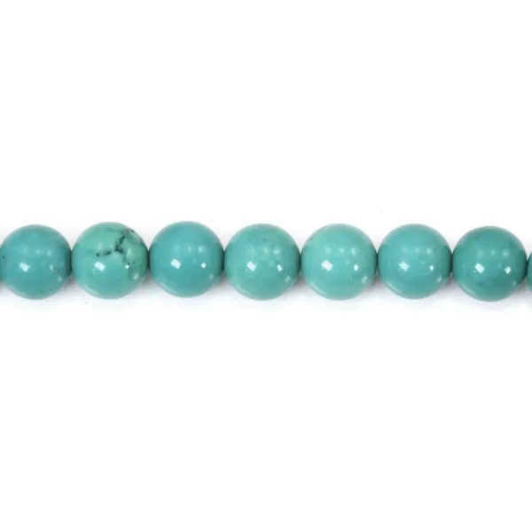 Howlite dyed Turquoise round 6mm x 39.5cm
