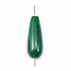 Malachite drop 7x15mm x 1pc